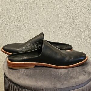 FORTRESS‎ OF INCA Adra Mules Black Leather Slip On EU 39